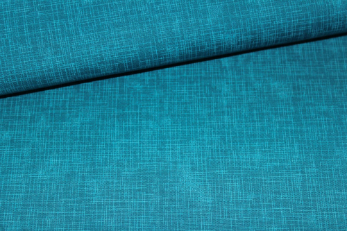 Designerbaumwollstoff Quilters Linen - Peacock  (10 cm)